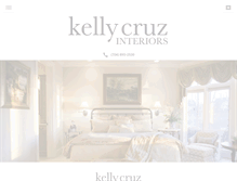 Tablet Screenshot of kellycruzinteriors.com